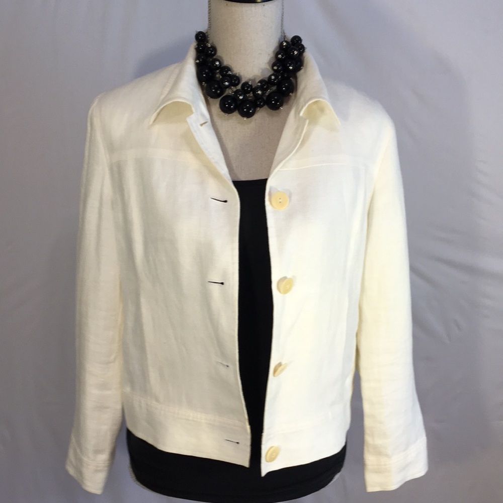 Talbots's Petites 100% Linen jacket. Size 8